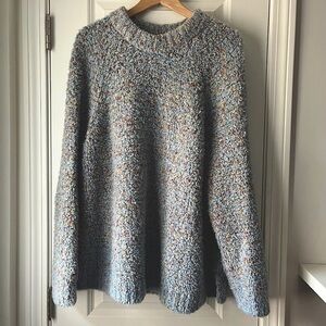 Lou & Grey Women's Sweater, XL, Oversized Mockneck Pullover Multicolor Confetti
